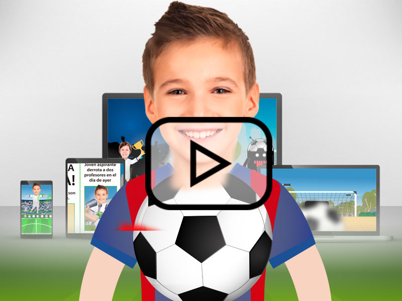 Historia completa Futbolitis niño videocuento fútbol personalizado 18 minutos